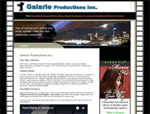 Tablet Screenshot of galarie.com